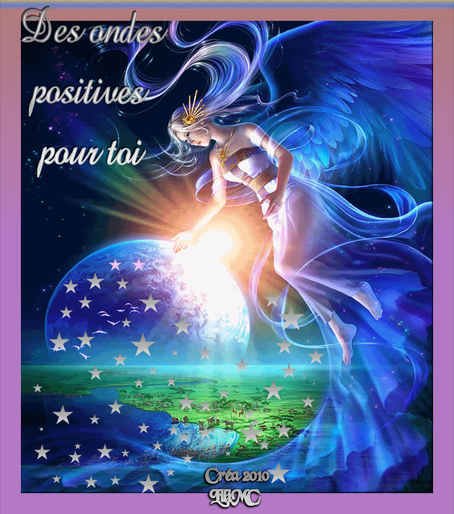 Des ondes positives pour toi créa de mon amie Liliane
