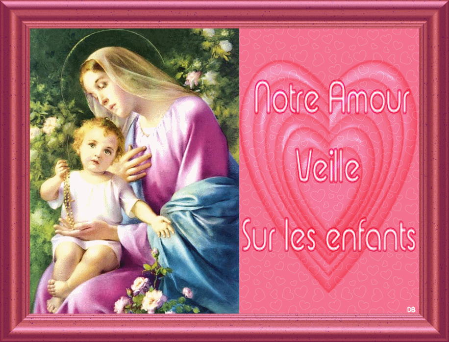 La Vierge-Marie et Jésus veillent sur les enfants : kdo