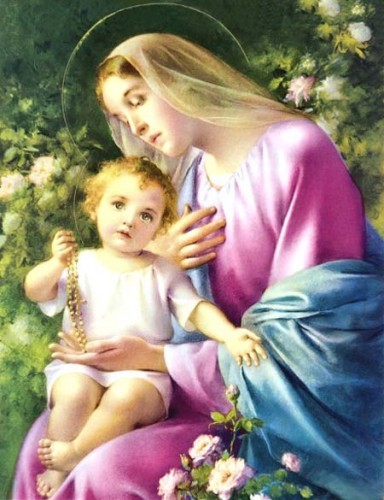 La Vierge-Marie et l'enfant Jésus