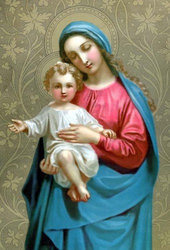 La Vierge-Marie et l'enfant Jésus
