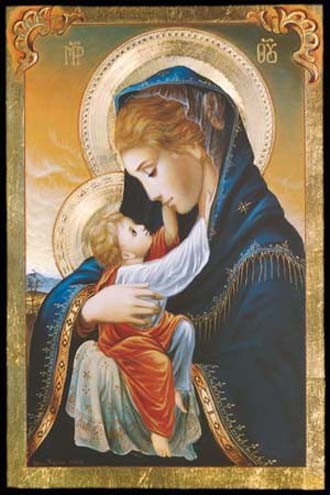 La Vierge-Marie et l'enfant Jésus