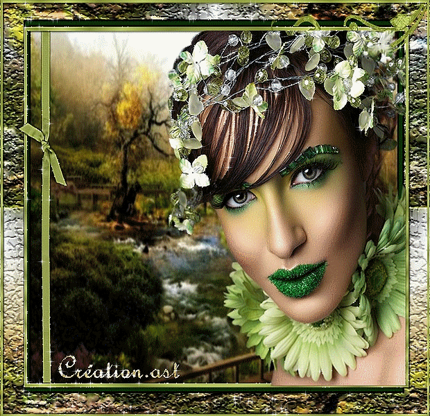 Femme scintillante féerique : créa de mon amie Sandy