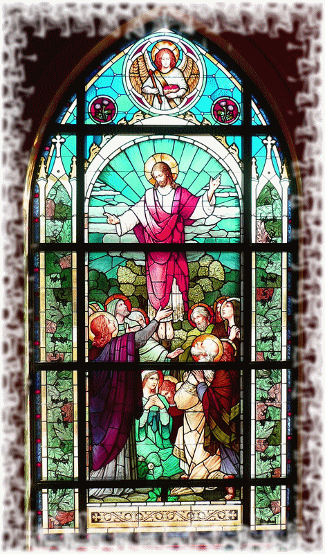 Jésus - l'ascension : créa de mon amie Lucilyne
