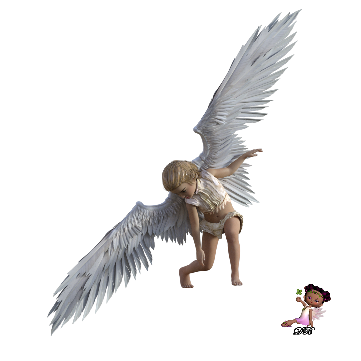 Tube png Ange Enfant Fille kdo